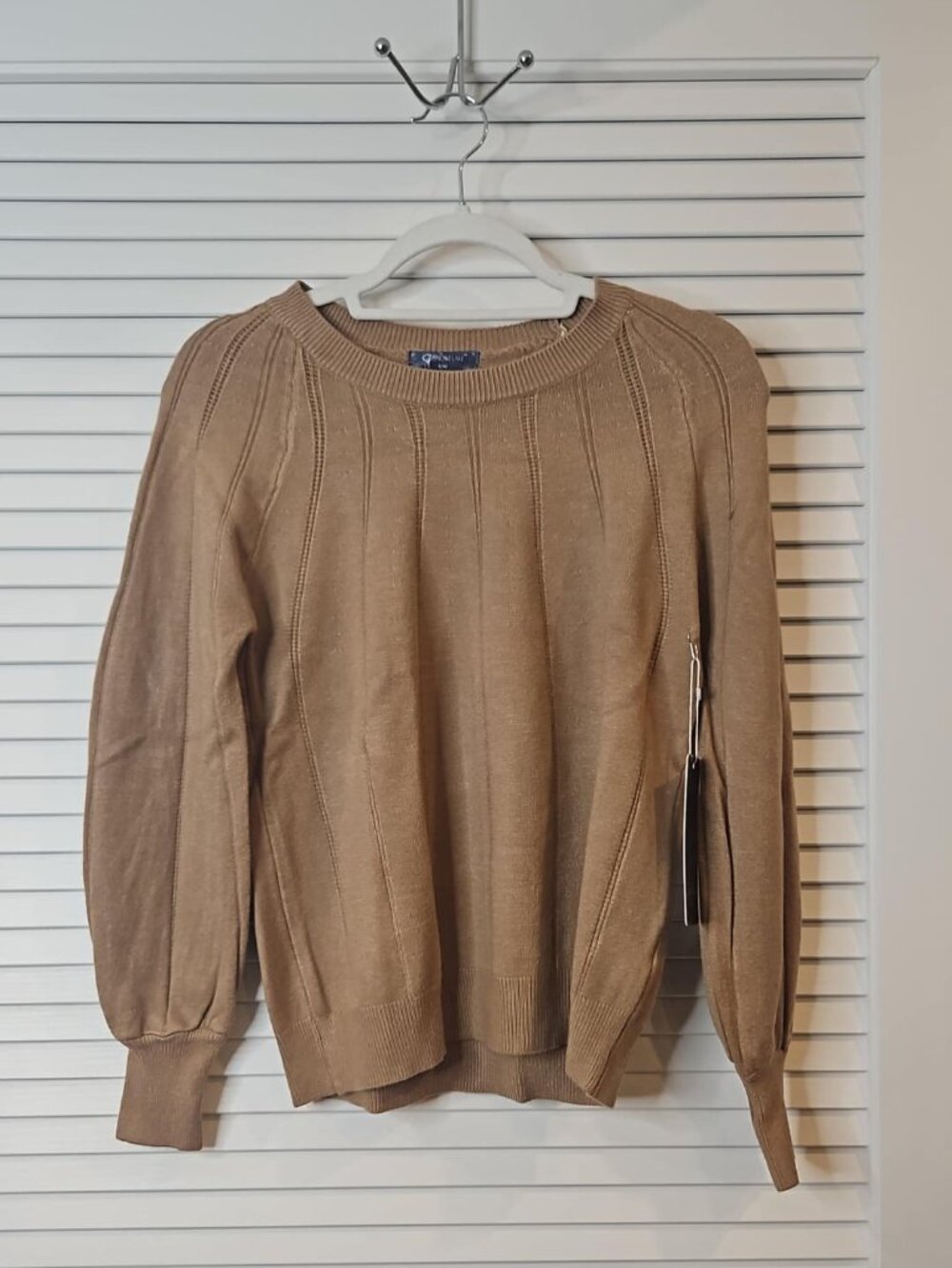 Snowflake Brown Knit Sweater – New With Tags